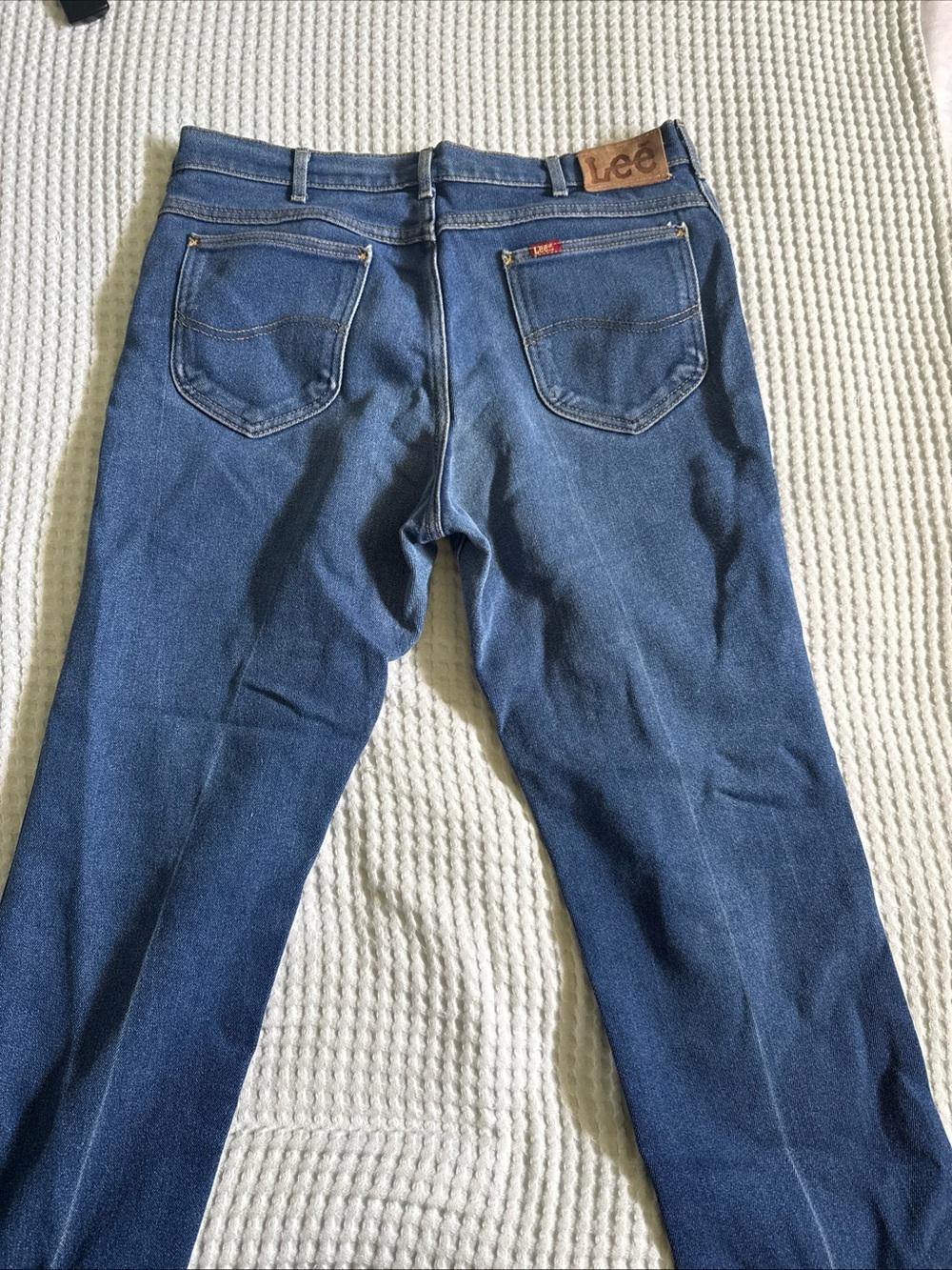Lee Straight-Leg Men’s Denim Jeans in Medium Blue